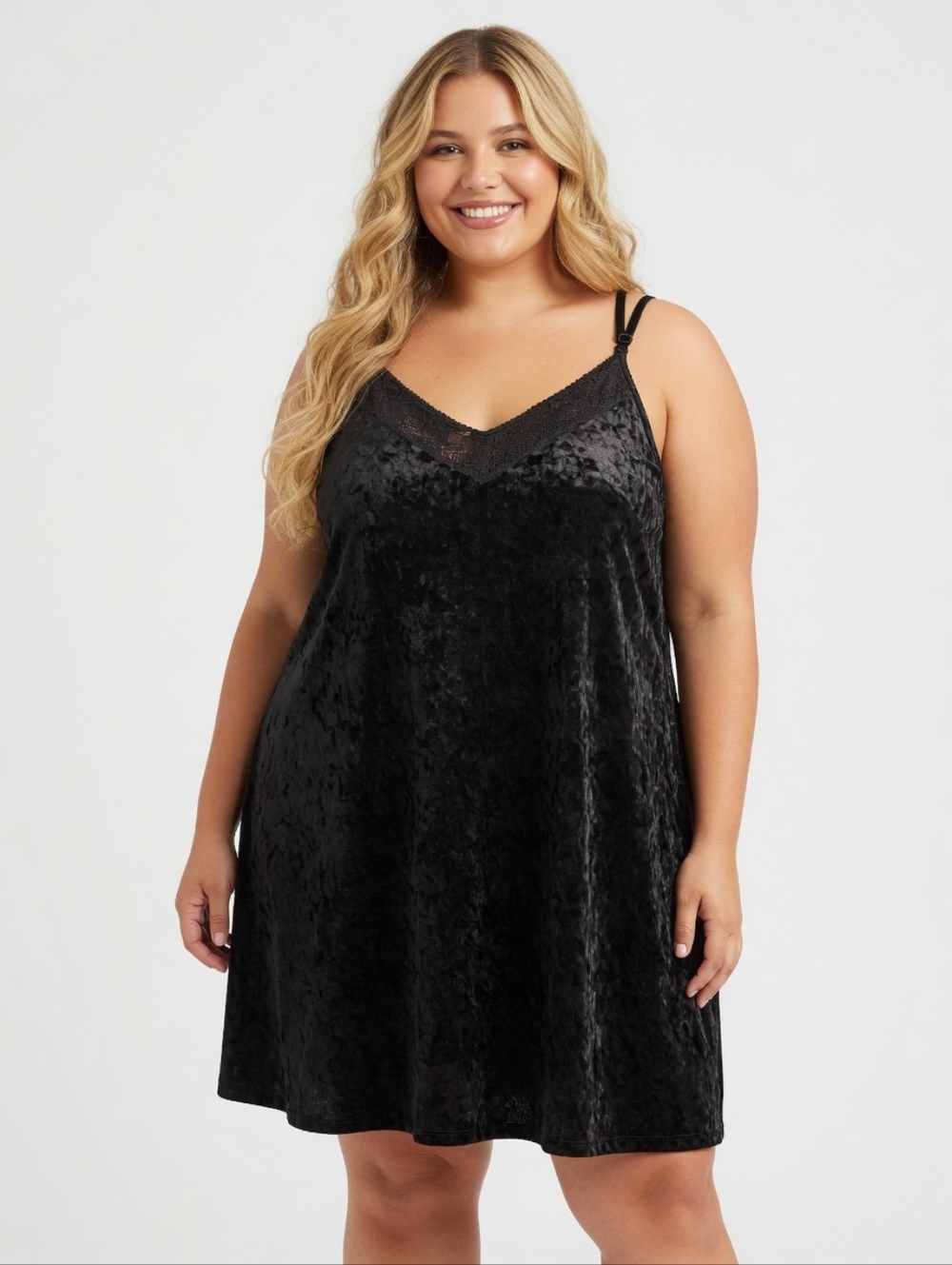 Torrid Black Sheath Velvet-like Romantic Sleep Dress Night Out On The Tow LBD 2X